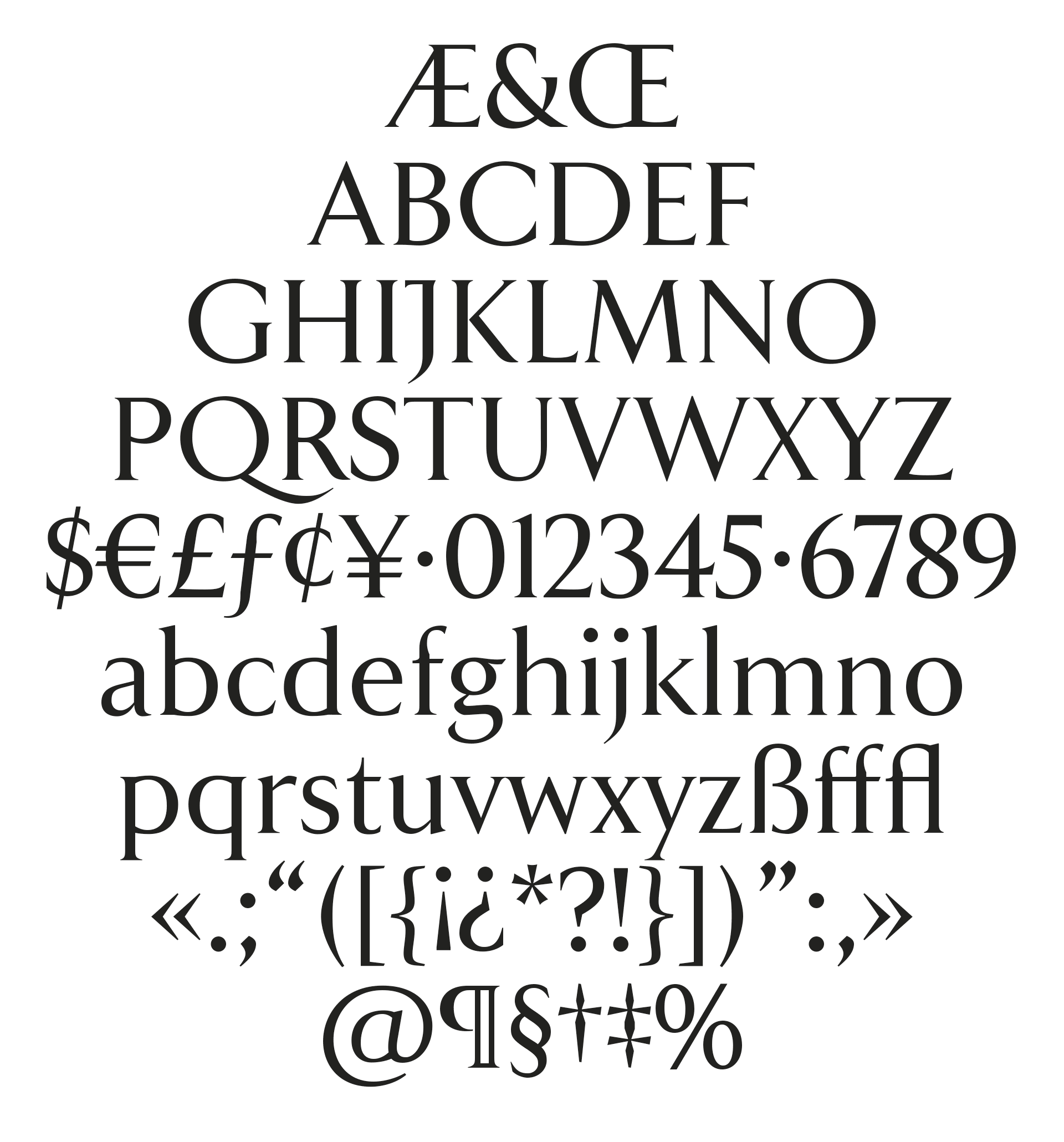 Tipografía a medida para Porcelanosa. Letras, números, signos y símbolos