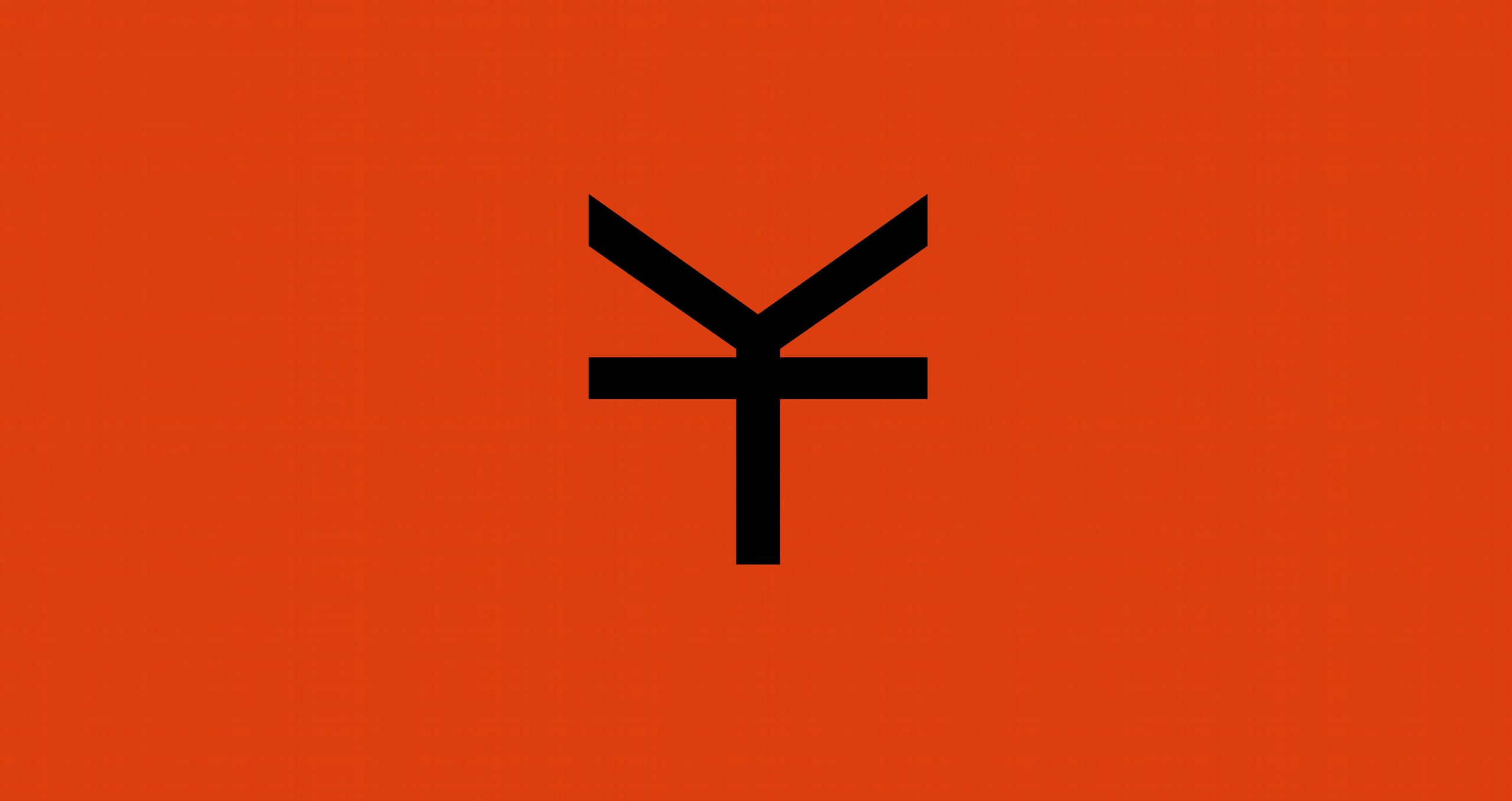 Imagen símbolo de FuerteType Foundry sobre fondo rojo
